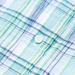 Post Overalls BD2 IKAT Madras Shirt Peppermint