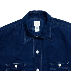 Post Overalls No.2 Shirt Cotton Cords Indigo