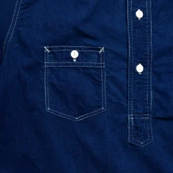 Post Overalls No.2 Shirt Cotton Cords Indigo