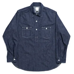 Post Overalls No.2 Shirt Light Denim Indigo