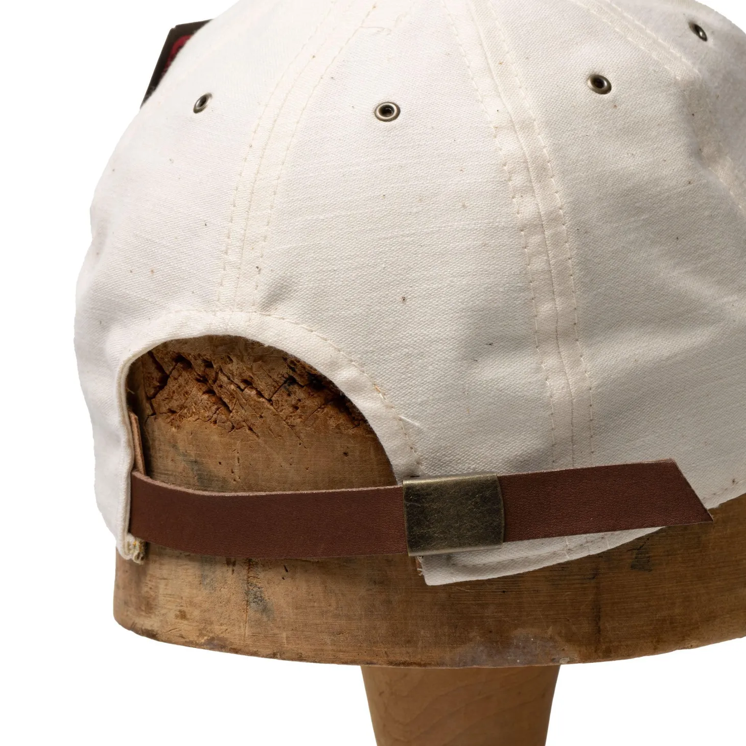 Poten Baseball Cap Poten Back Satin Baseball Cap White