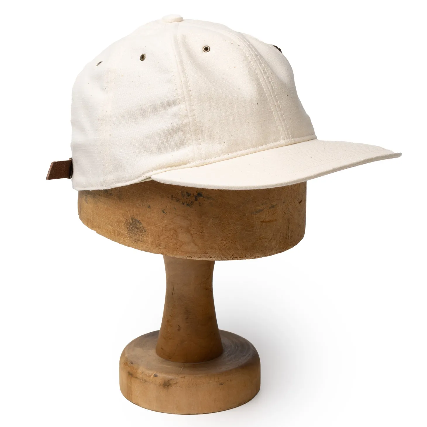 Poten Baseball Cap Poten Back Satin Baseball Cap White