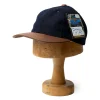 Poten Baseball Cap Poten Harris Tweed Baseball Hat Navy