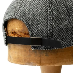 Poten Baseball Cap Poten Harris Tweed Baseball Hat Grey