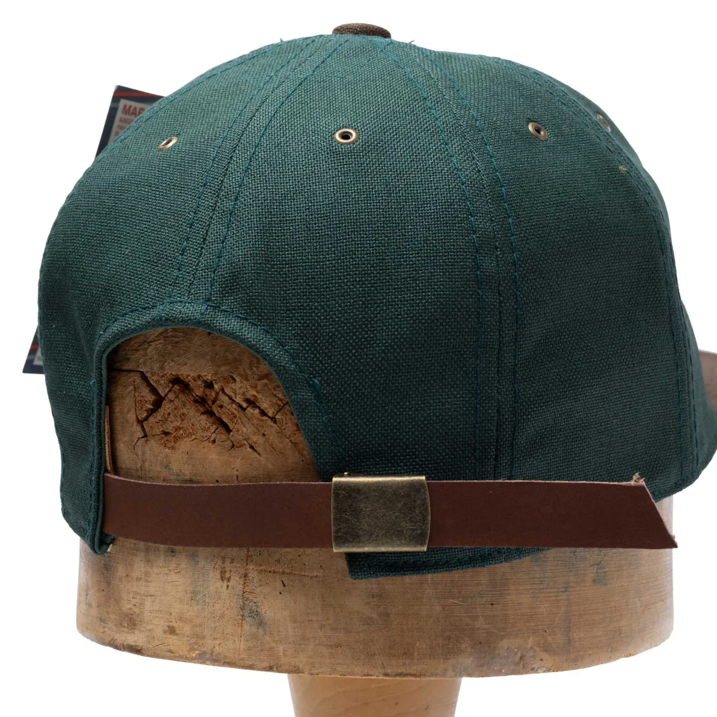 Poten Baseball Cap Poten Vintage Hopsack Baseball Cap Green