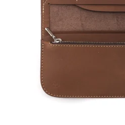 Clutch Cafe Red Moon Long Wallet Dark Tan