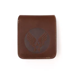 Clutch Cafe Red Moon Short Wallet U.S. Air Force Brown