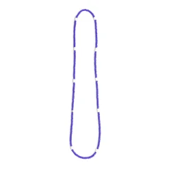 Red Rabbit Trading Co African Trade Bead Necklace Blue