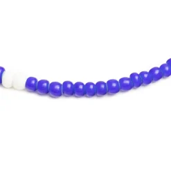 Red Rabbit Trading Co African Trade Bead Necklace Blue