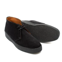 Sanders Japan Sam Chukka Black Suede