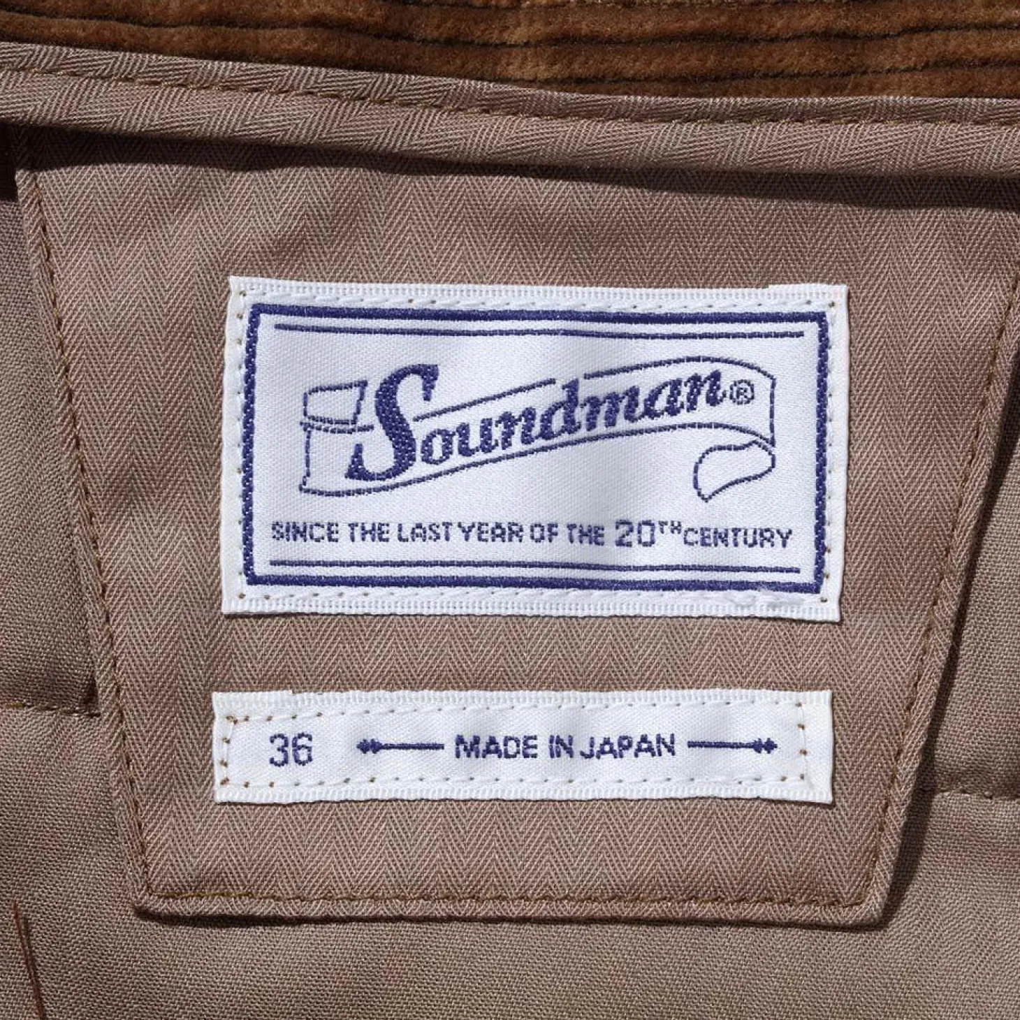 Soundman Clarke Trousers Corduroy Camel