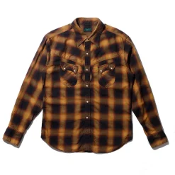 Stevenson Overall Cody Western Shirt Camel x Black
