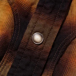 Stevenson Overall Cody Western Shirt Camel x Black