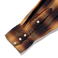 Stevenson Overall Cody Western Shirt Camel x Black