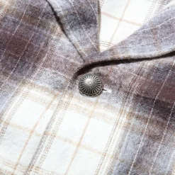 Stevenson Overall Highroller Shirt White x Brown