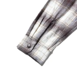 Stevenson Overall Highroller Shirt White x Brown