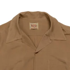 Style Eyes by Toyo Enterprise Plain Bowling S/S Shirt Brown