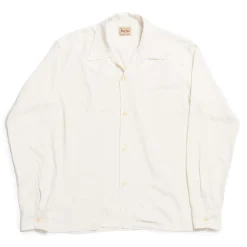 Style Eyes by Toyo Enterprise Plain Rayon Bowling Shirt Off White