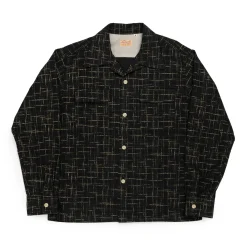 Style Eyes Splash Flannel Sport Shirt Black