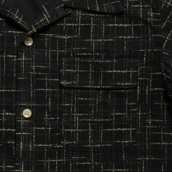 Style Eyes Splash Flannel Sport Shirt Black