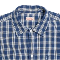 Sun Surf by Union Supply Palaka Check Shirt Navy (One Wash)