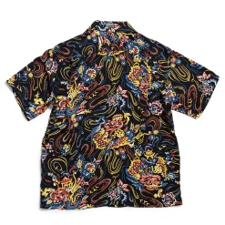 Sun Surf Guardian Spirit Hawaiian Shirt Black