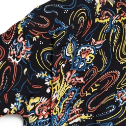 Sun Surf Guardian Spirit Hawaiian Shirt Black