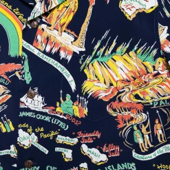 Sun Surf History Of The Islands Hawaiian Shirt Navy
