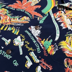Sun Surf History Of The Islands Hawaiian Shirt Navy