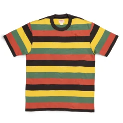 The Real McCoy's Buco Striped T-shirt Tricolour