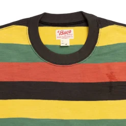 The Real McCoy's Buco Striped T-shirt Tricolour