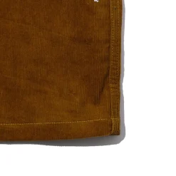 The Real McCoy's Corduroy Open Collar Shirt Mustard