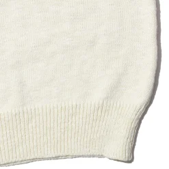 The Real McCoy's Cotton Crewneck Sweater Ecru