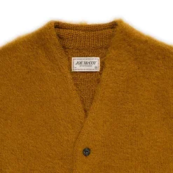 The Real McCoy's Joe McCoy Mohair Cardigan Mustard