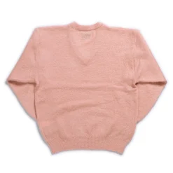 The Real McCoy's Joe McCoy V-Neck Mohair Sweater Flamingo