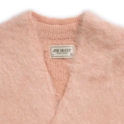 The Real McCoy's Joe McCoy Mohair Cardigan Flamingo