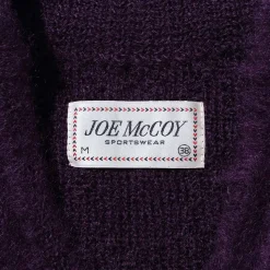 The Real McCoy's Joe McCoy Mohair Cardigan Purple