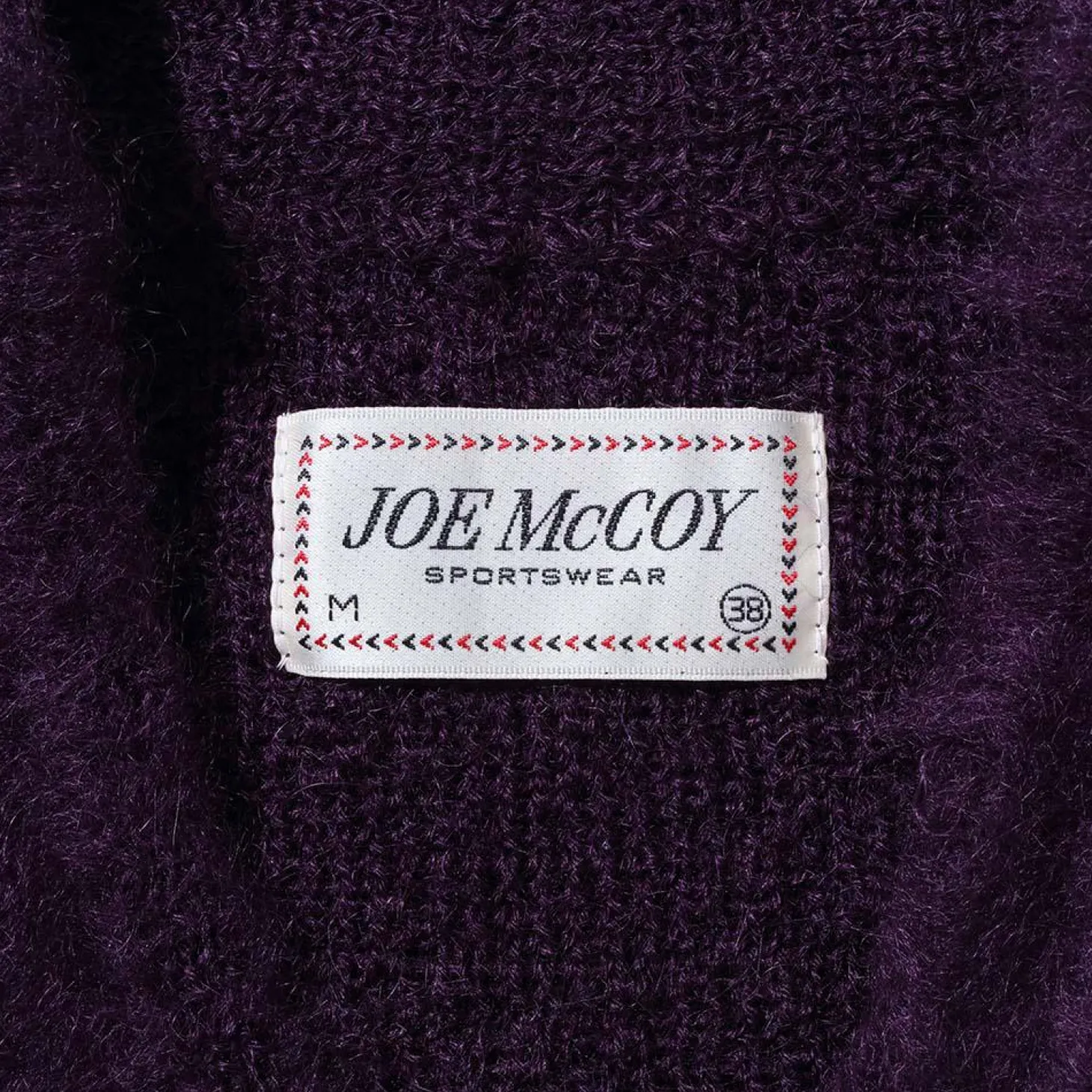 The Real McCoy's Joe McCoy Mohair Cardigan Purple