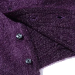 The Real McCoy's Joe McCoy Mohair Cardigan Purple