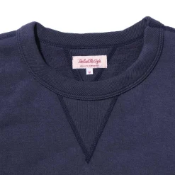 The Real McCoy's Loopwheel Crewneck Sweatshirt Navy