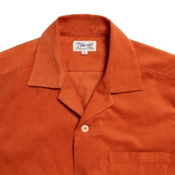 The Real McCoy's Open Collar Resort S/S Shirt Salmon