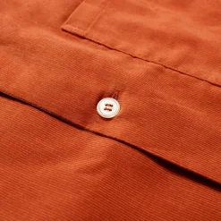 The Real McCoy's Open Collar Resort S/S Shirt Salmon