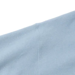 The Real McCoy's 10.oz Loopwheel 1/4 Zip Sweatshirt Saxe Blue