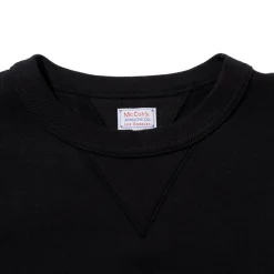 The Real McCoy's 10.oz Loopwheel Sweatshirt Black