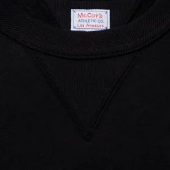 The Real McCoy's 10.oz Loopwheel Sweatshirt Black