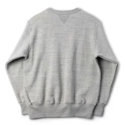The Real McCoy's 10.oz Loopwheel Sweatshirt Grey