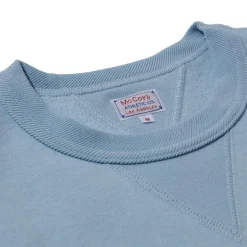 The Real McCoy's 10.oz Loopwheel Sweatshirt Saxe