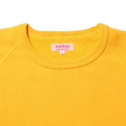 The Real McCoy's 9.oz Loopwheel Raglan Sleeve Sweatshirt Yellow