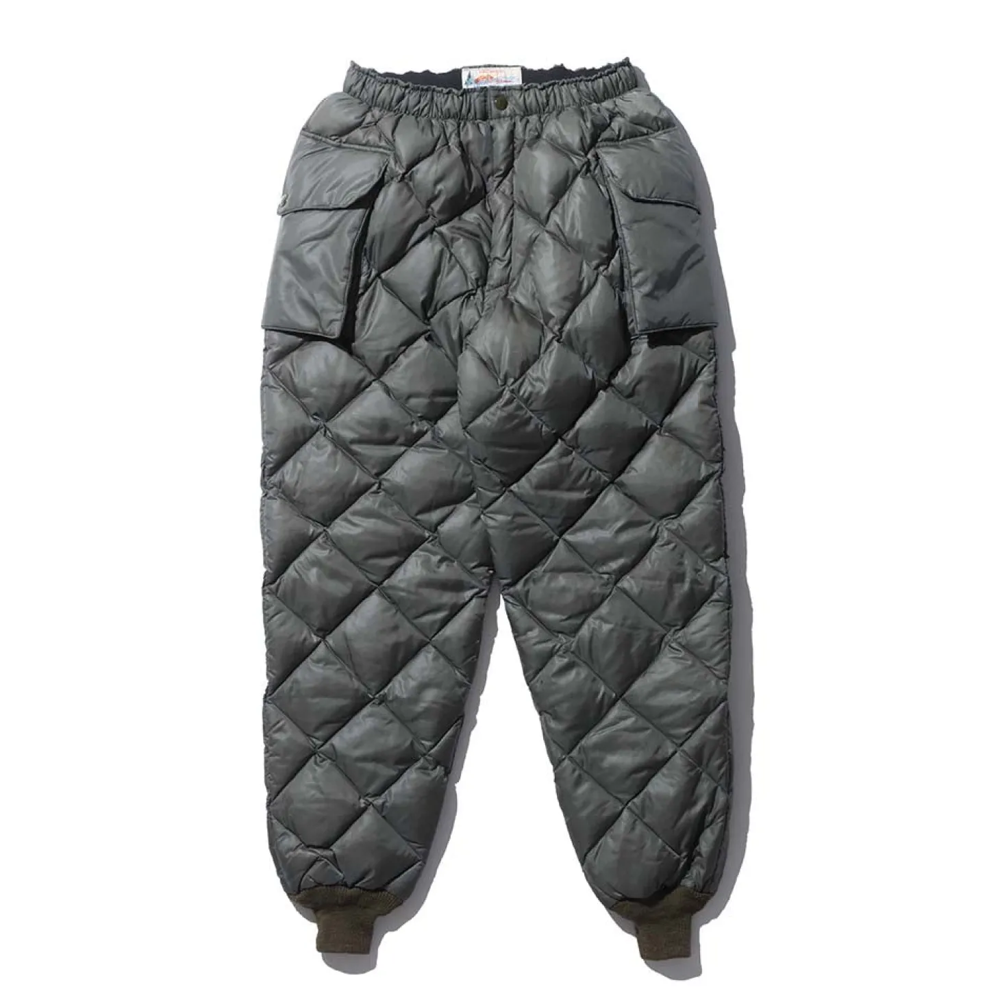 The Real McCoy's Quilted Down Trousers Olive