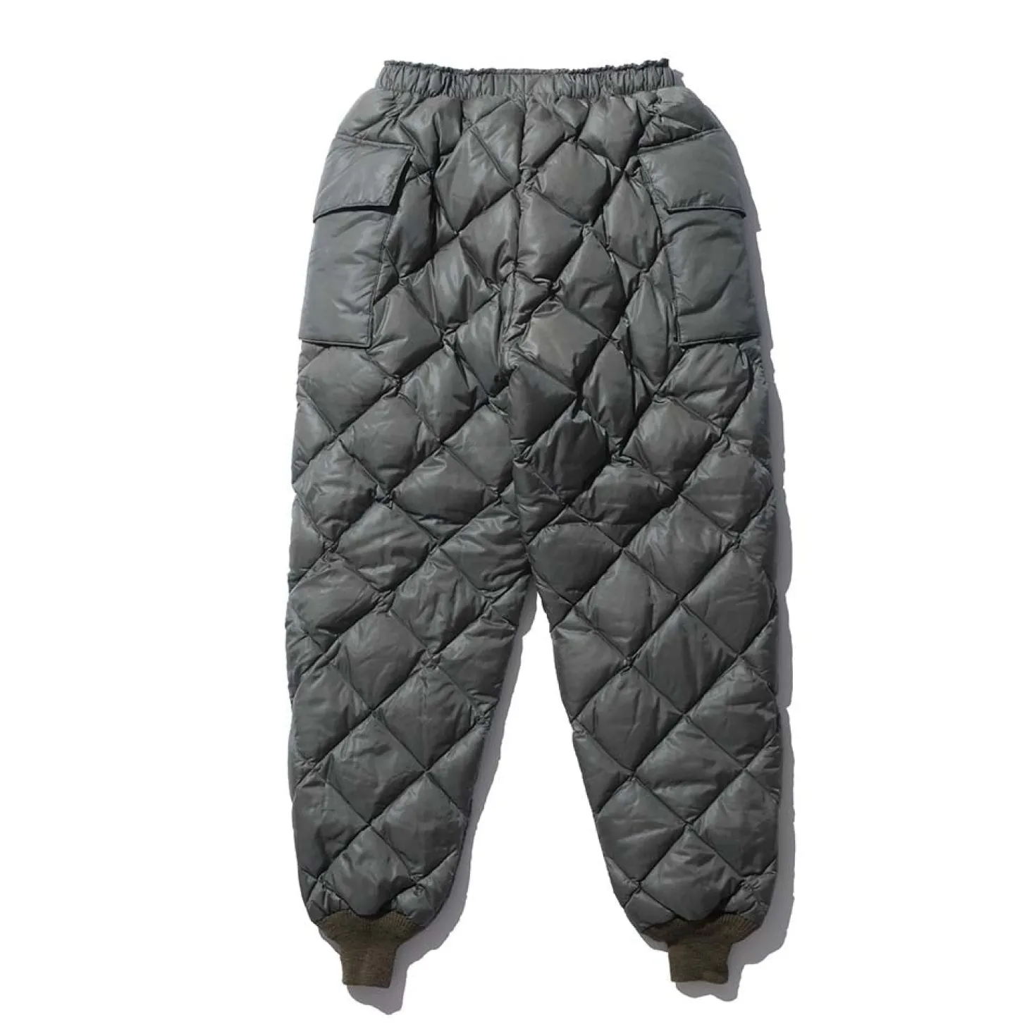 The Real McCoy's Quilted Down Trousers Olive